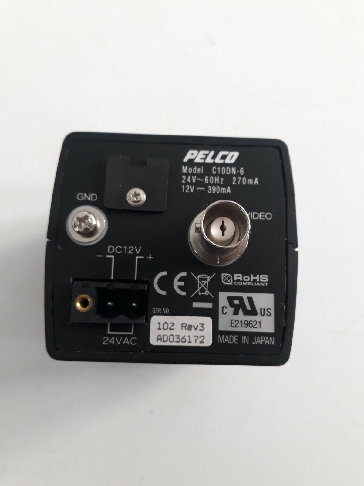 Pelco C10dn Series C10dn-6 CCTV Camera