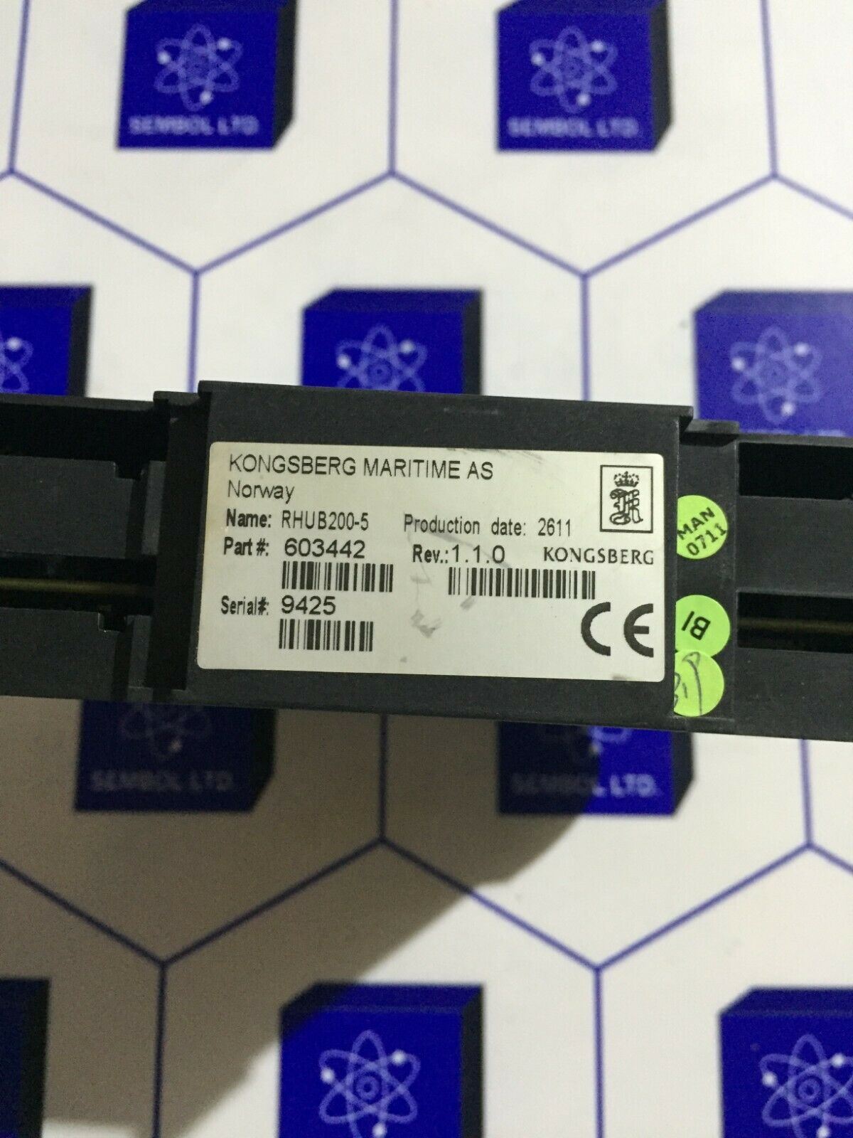 KONGSBERG MARITIME RHUB200-5 REV. 1.1.0 MODULE 603442 Fast Shipping