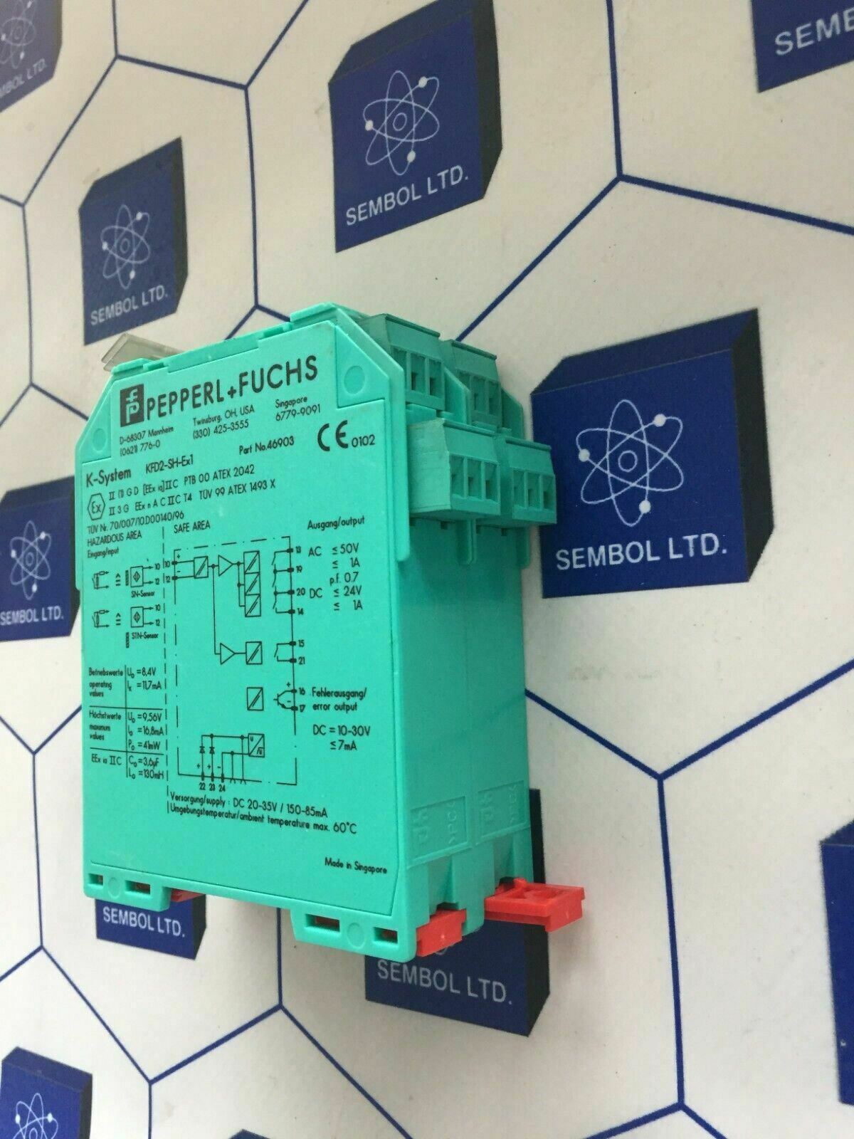 Pepperl + Fuchs K-System KFD2-SH-Ex1 KFD2SHEx1 Lot of 4 pieces