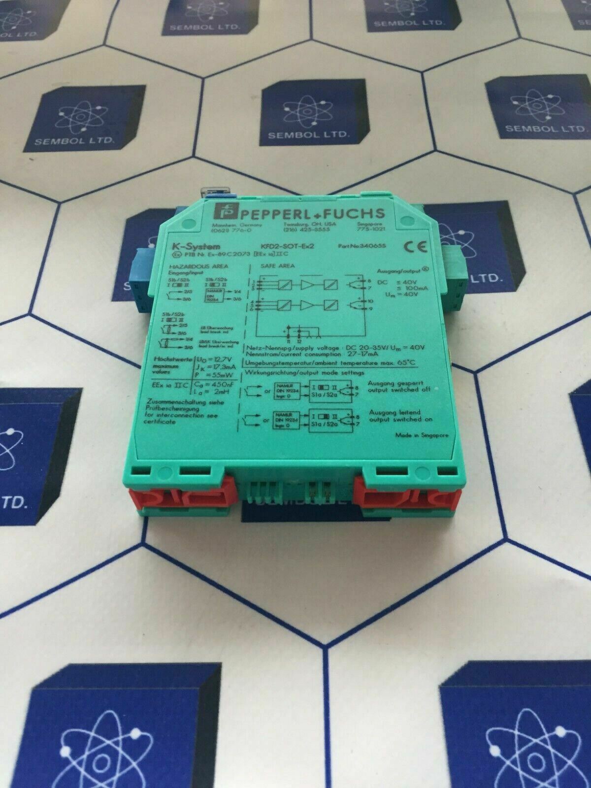 PEPPERL +FUCHS K-SYSTEM KFD2-SOT-Ex2