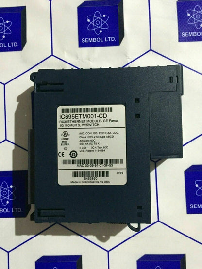 GE FANUC , IC695ETM001-CD ETHERNET MODULE