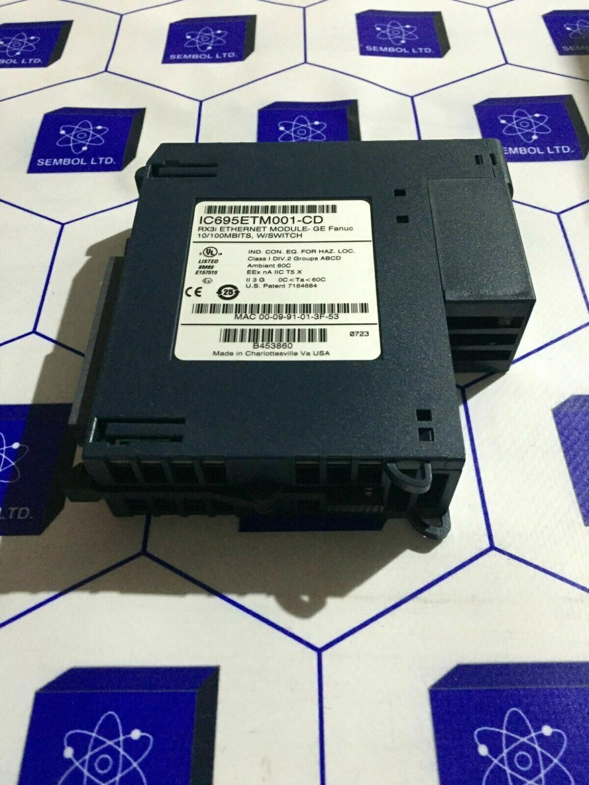 GE FANUC , IC695ETM001-CD ETHERNET MODULE