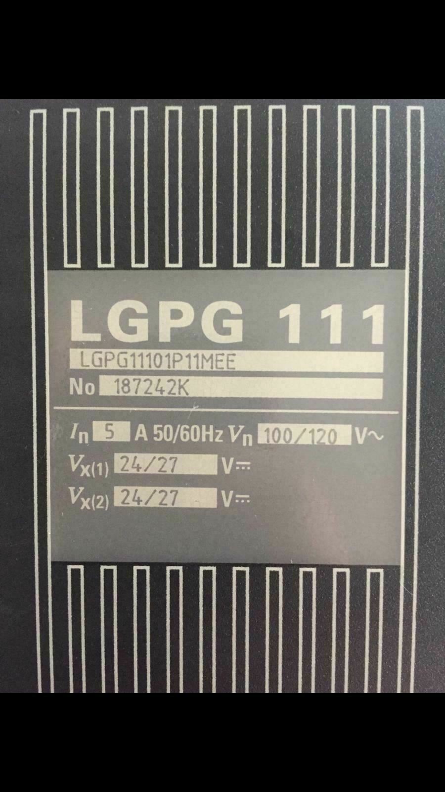 Alstom LGPG 111 LGPG11101P11MEE RELAY