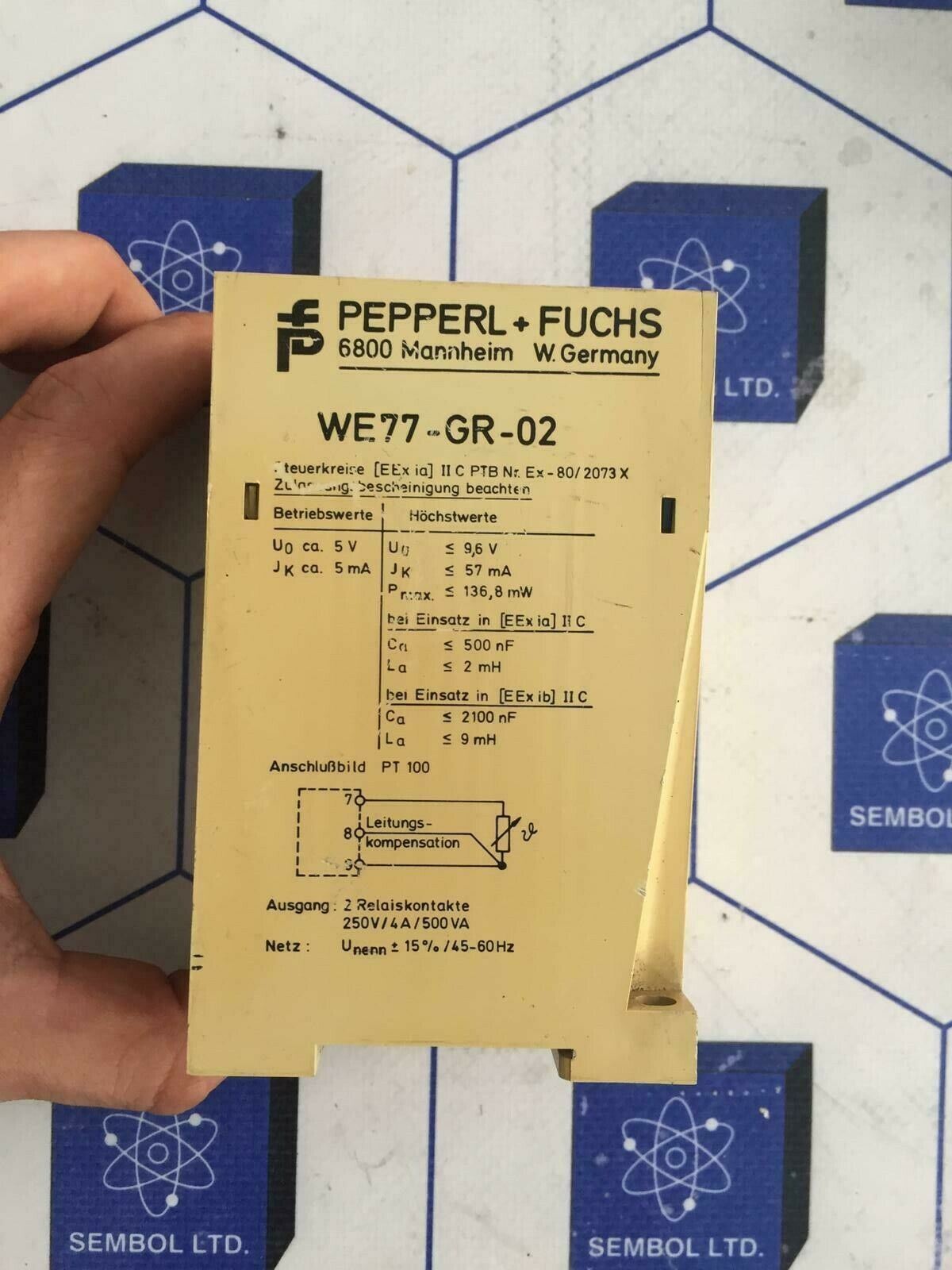 PEPPERL FUCHS 00363 WE77-GR-02 SAFETY RELAY