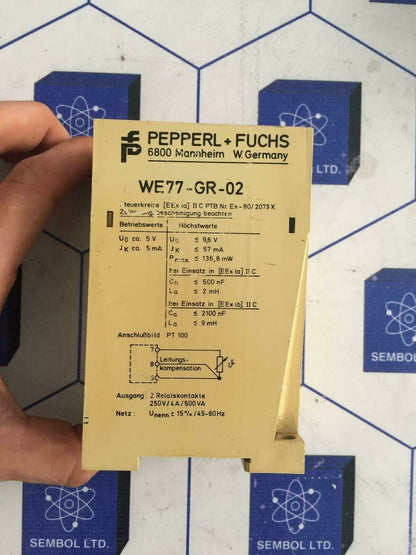 PEPPERL FUCHS 00363 WE77-GR-02 SAFETY RELAY