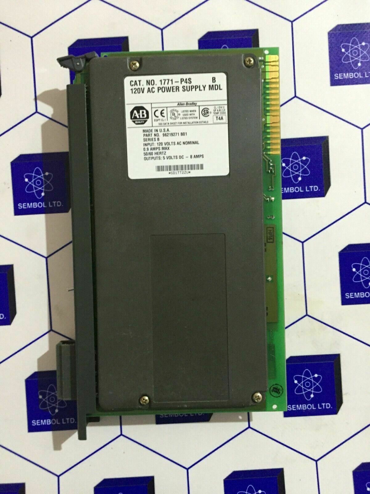 ALLEN BRADLEY 1771-P4S B 1771P4SB POWER SUPPLY