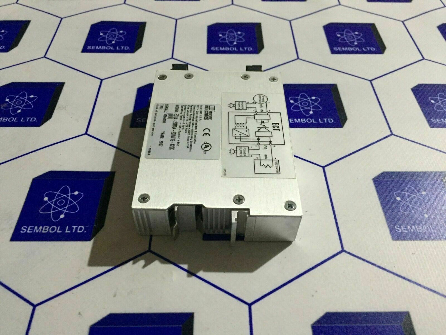 Moore ECT/4-20MA/4-20MA/12-42DC Din Signal Isolator & Converter Lot of 9 pieces