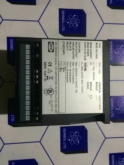 DEIF Current and short circuit relay RMC-132D deif