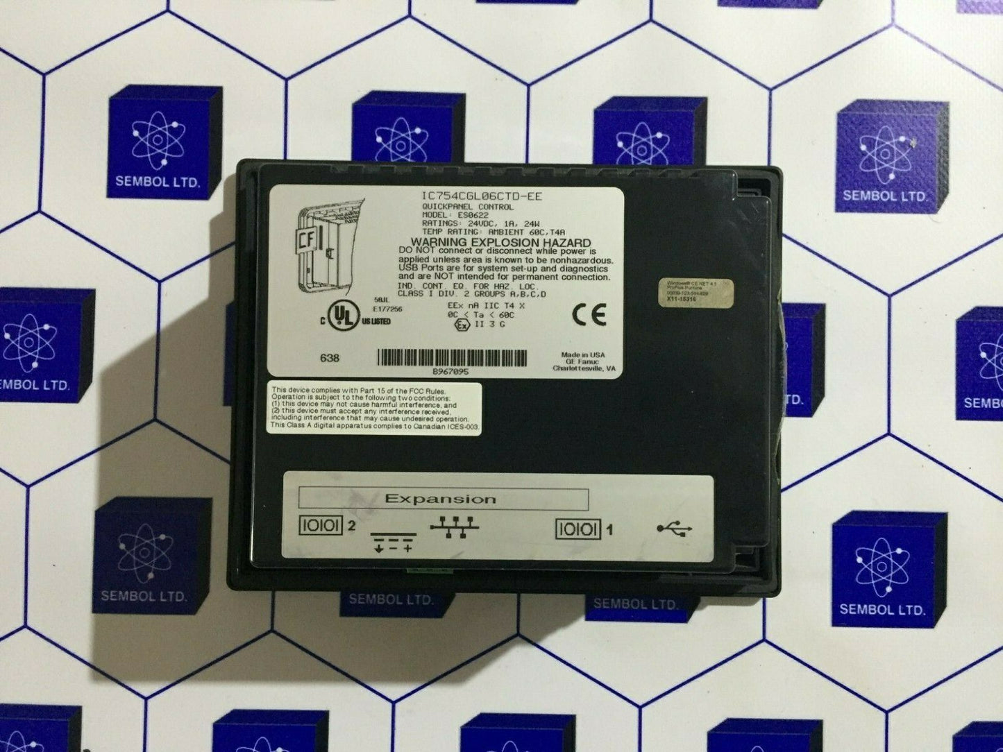 GE FANUC QuickPanel IC754CGL06CTD-EE  IC754CGL06CTD