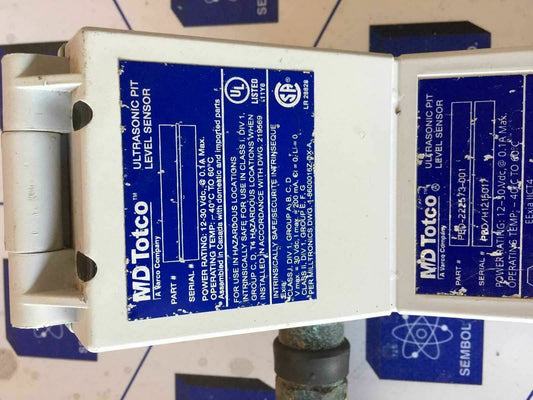 MD TOTCO PBD-222573-001 ULTRASONIC PIT LEVEL SENSOR PBD222573001