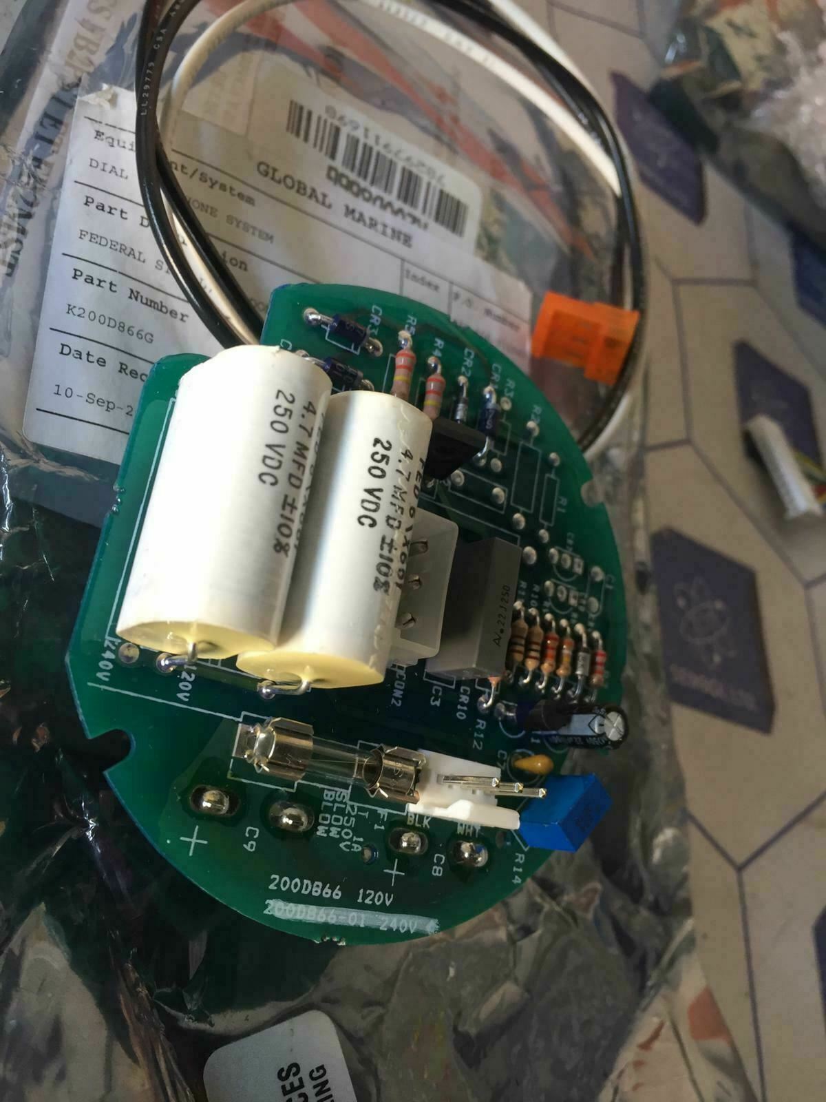 FEDERAL SIGNAL PC DOME ASSY 120VAC K200D866G DIAL TELEPHONE SYSTEM