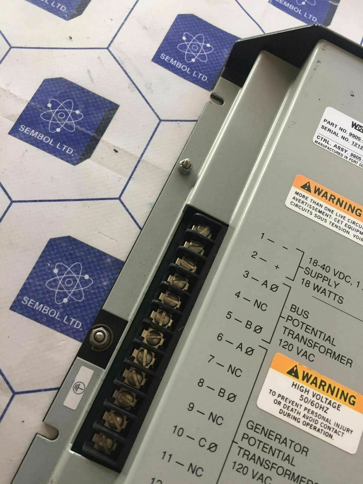 Woodward 9905796 Rev G  digital synchronizer and load control 9905-796 rev G