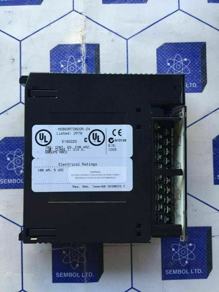 GE Fanuc HE693RTD600R-24 Input Module