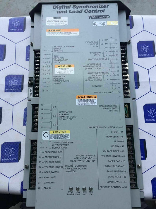 Woodward 9905796h digital synchronizer and load control 9905-796 Rev H