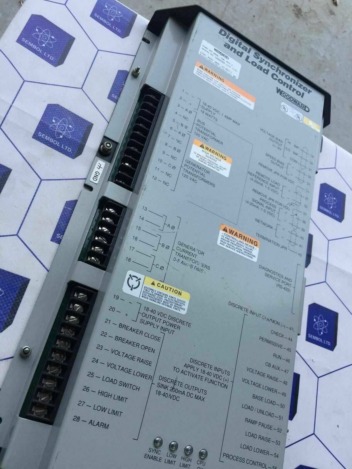 Woodward 9905796h digital synchronizer and load control 9905-796 Rev H