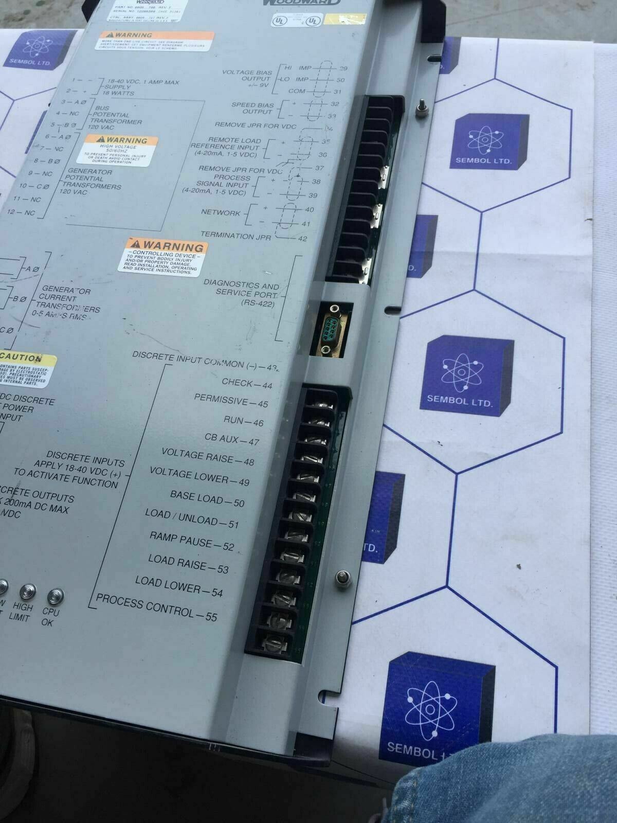 Woodward 9905796h digital synchronizer and load control 9905-796 Rev H