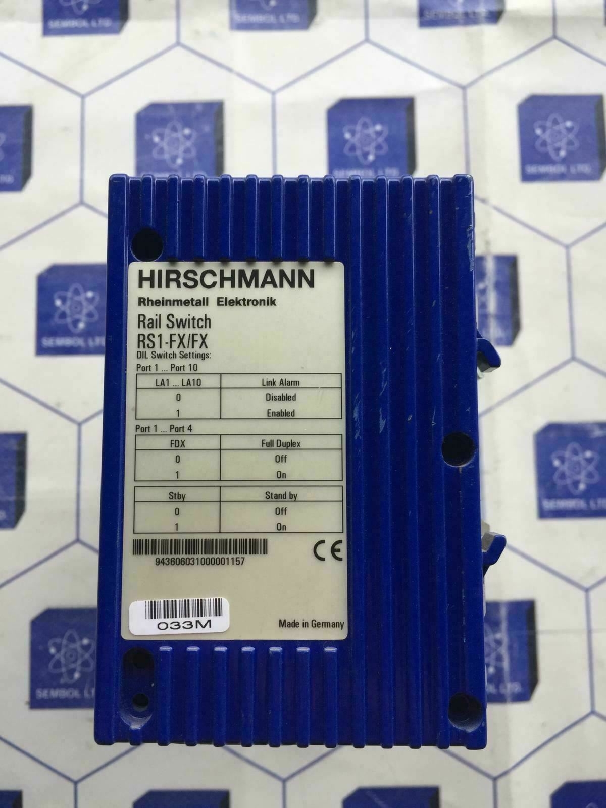 HIRSCHMANN RS1-FX/FX Rail Switch