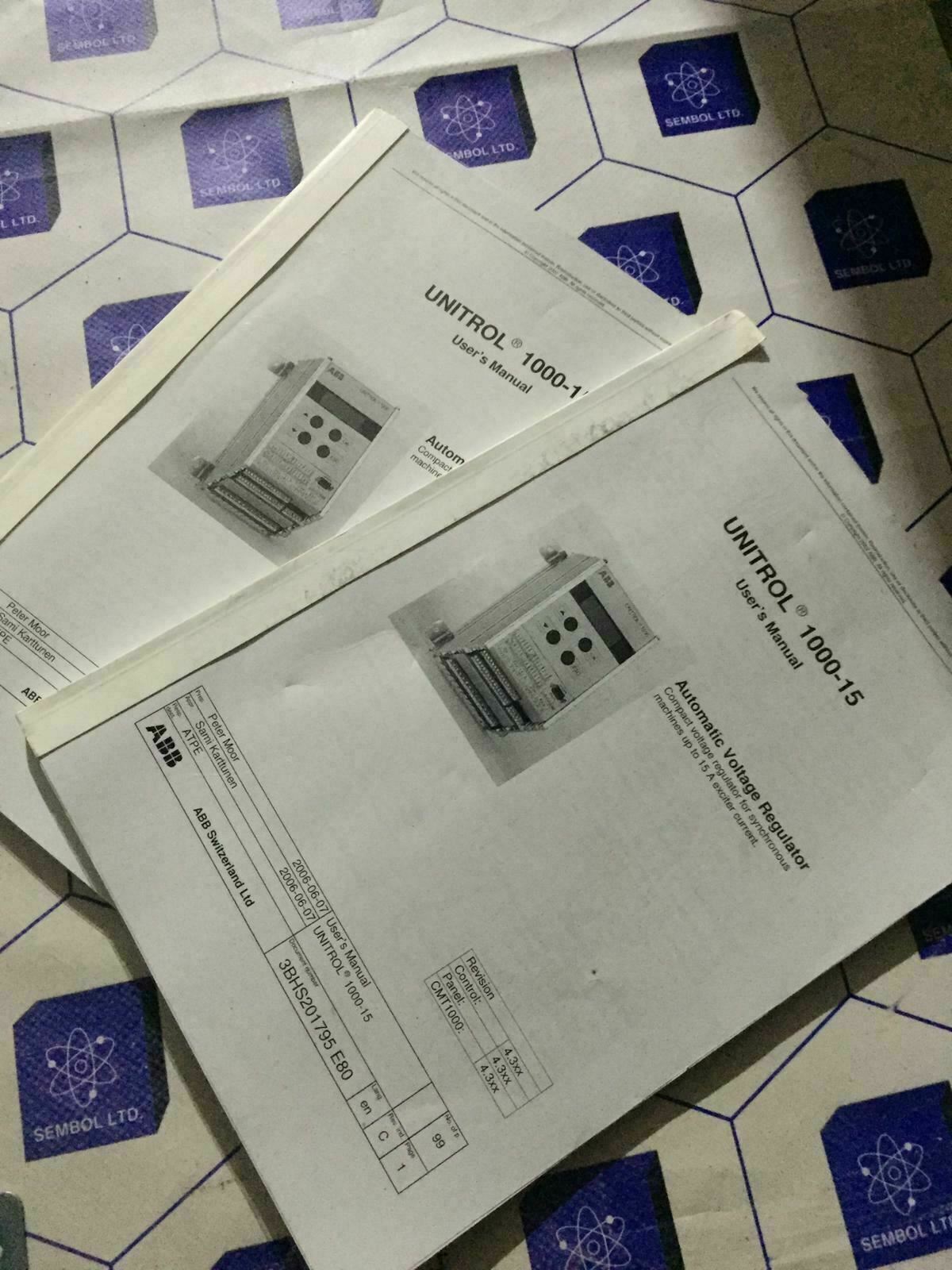 ABB Unitrol 1000 3BHE014557R0005 Unitcontrol 1000 RDM