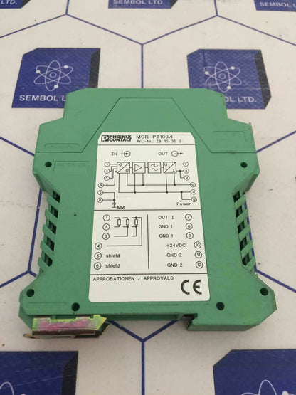 Phoenix Contact MCR-PT100/I Transducer Art No:  2810353