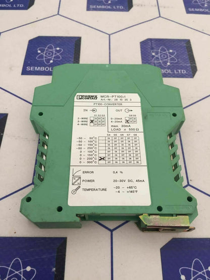 Phoenix Contact MCR-PT100/I Transducer Art No:  2810353