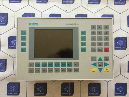 Siemens Coros Op25 Operator Panel 6av3525-1ea01-0ax0