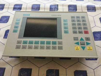 Siemens Coros Op25 Operator Panel 6av3525-1ea01-0ax0