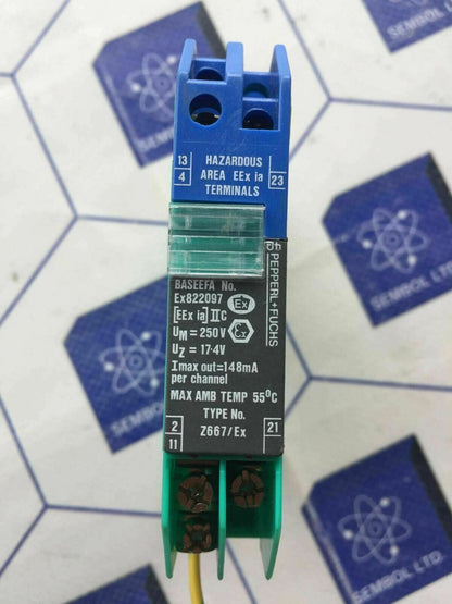 Pepperl Fuchs Z667/ex Barrier Diode 18v 120ohm lot of 12 pieces