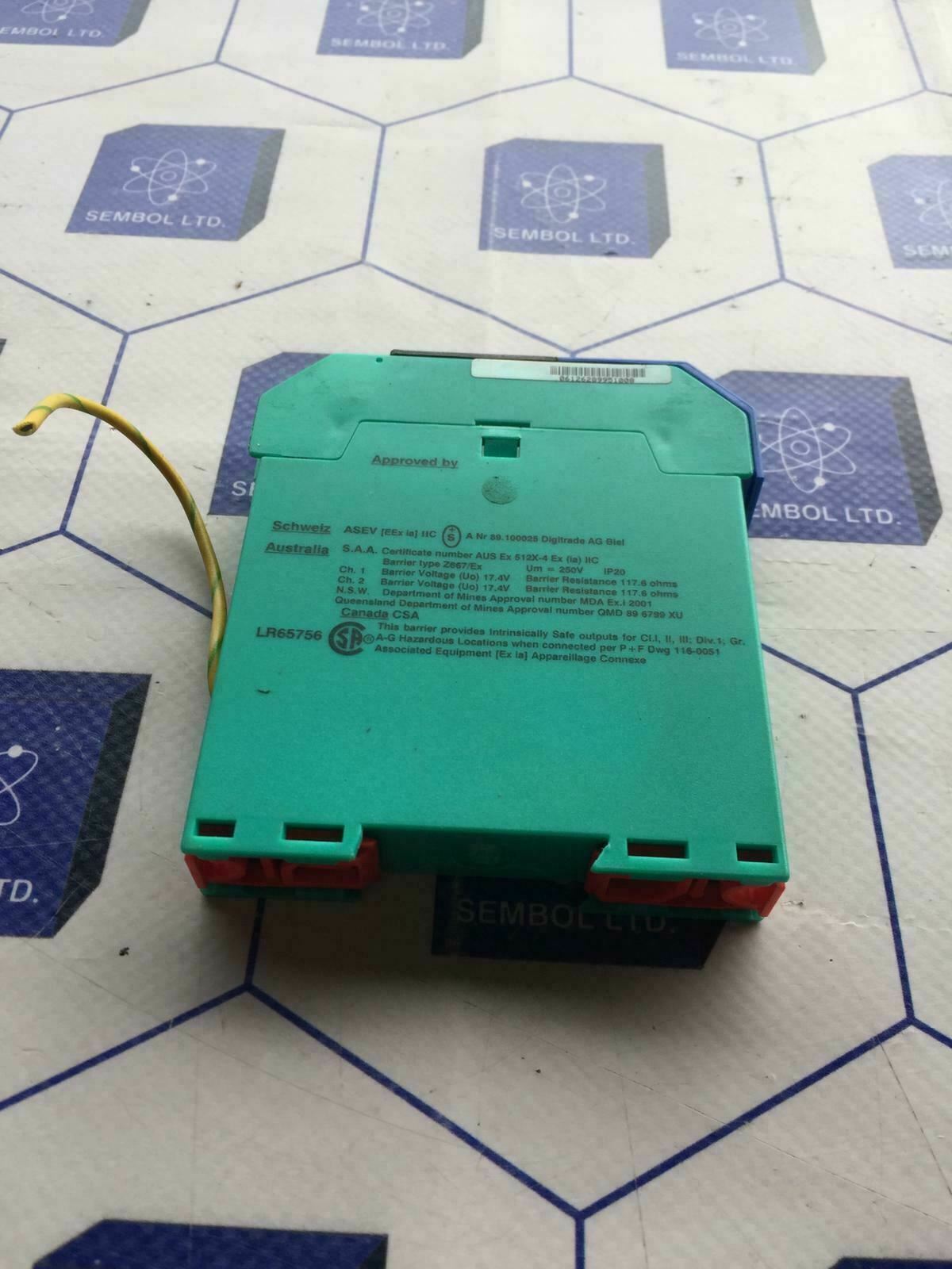 Pepperl Fuchs Z667/ex Barrier Diode 18v 120ohm lot of 12 pieces