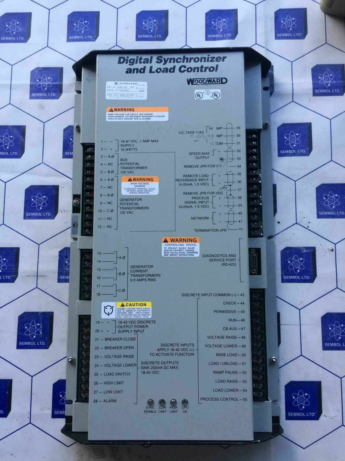 Woodward 9905-797 Rev L Digital Synchronizer and Load Control