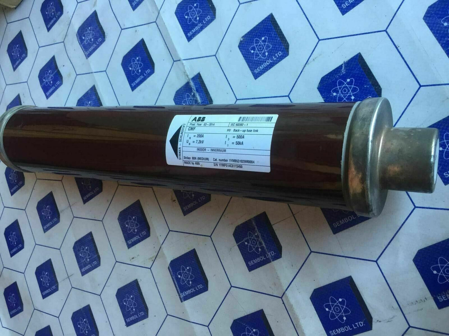 ABB Fuse Link CMF 7,2KV 250A 442/87 | 1YMB531029M0005