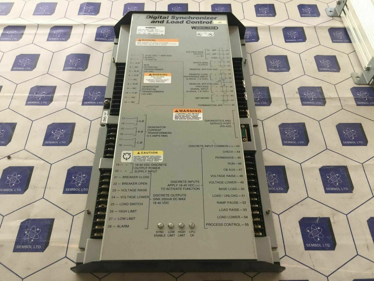 Woodward 9905796F digital synchronizer and load control 9905-796 rev F