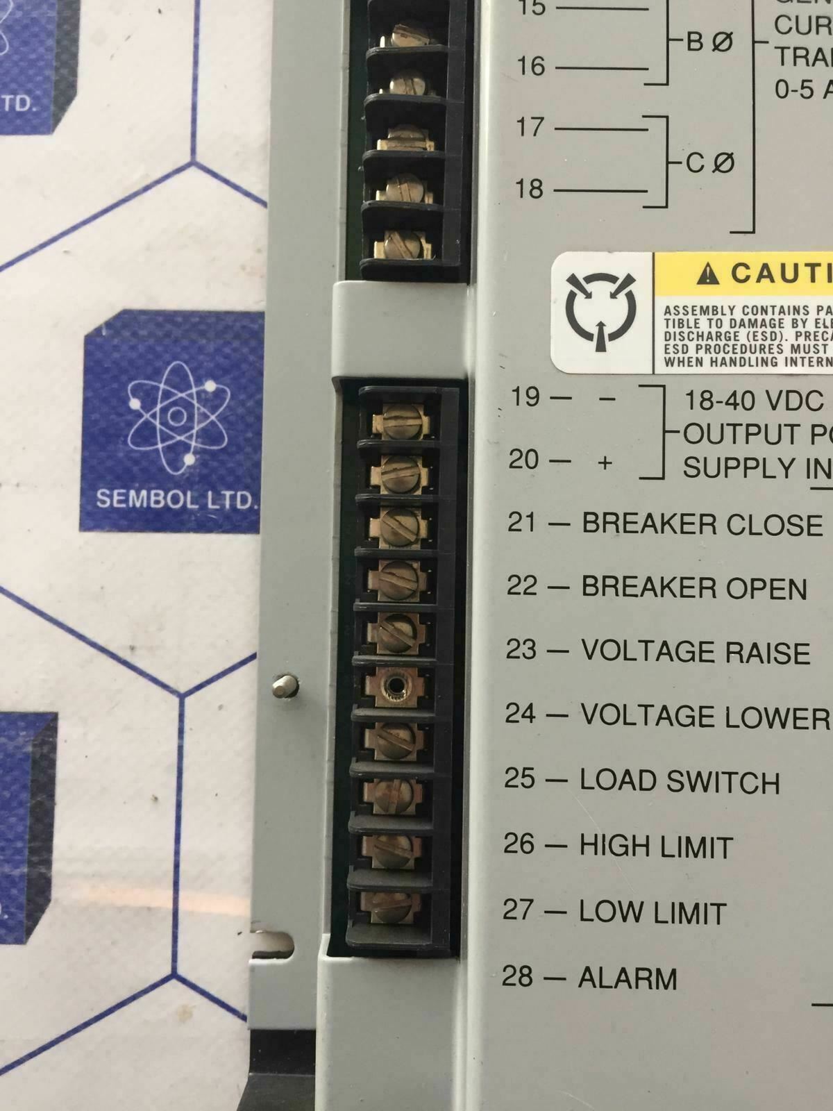 Woodward 9905796F digital synchronizer and load control 9905-796 rev F