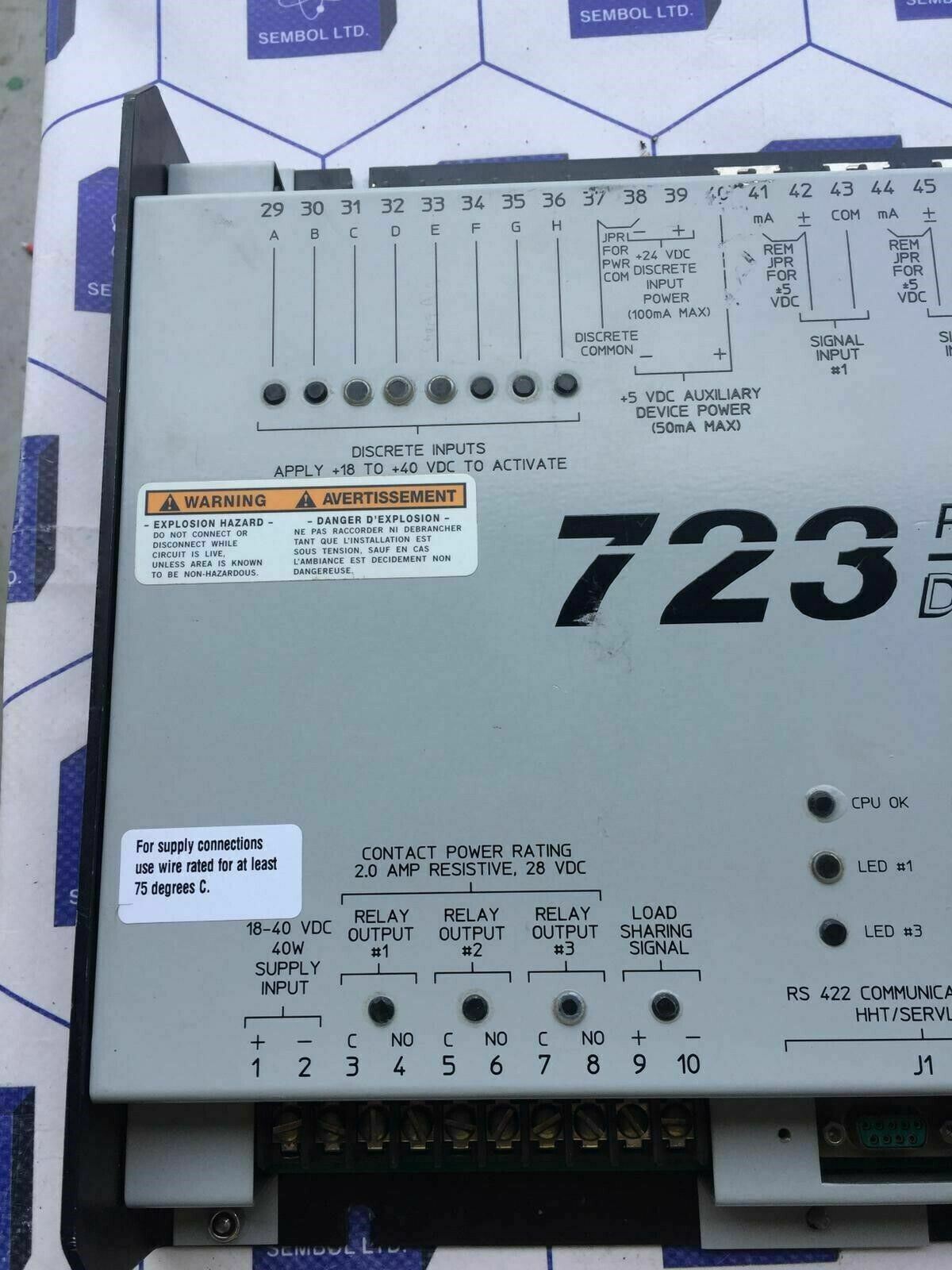 Woodward 723 Plus Digital Control 9906-619 8280-339