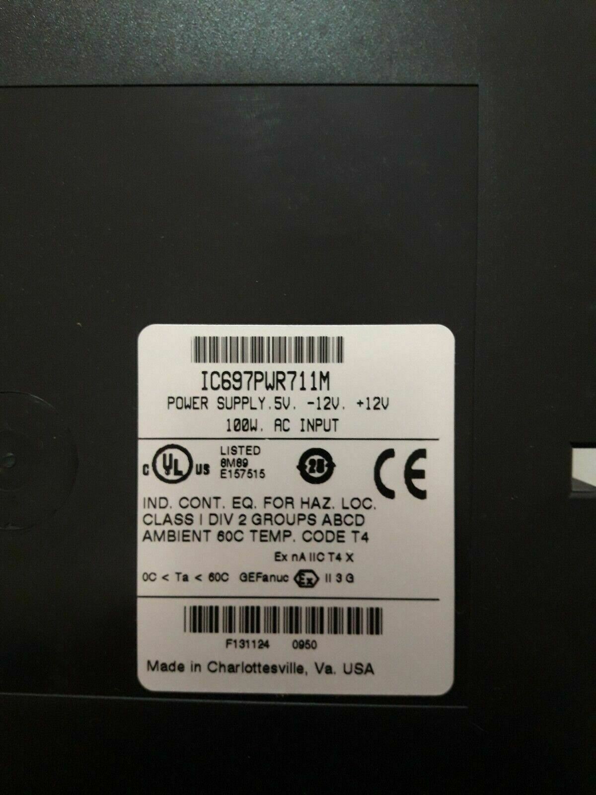 Ge FANUC IC697PWR711 Series 90-70 Power Supply Module