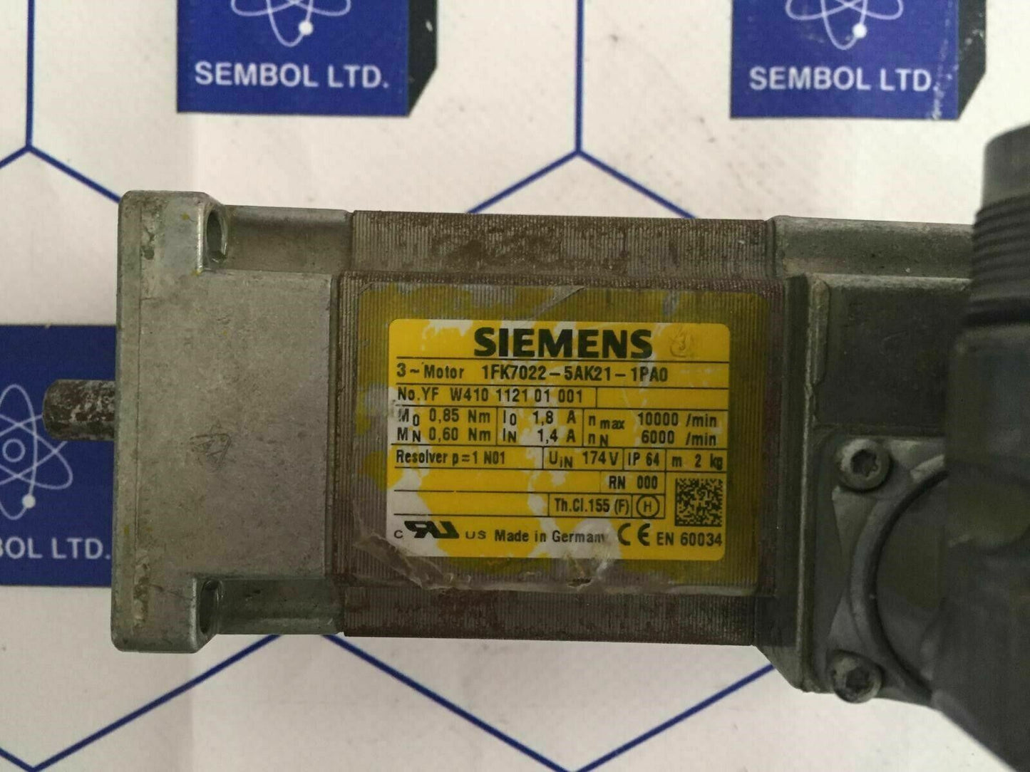 Siemens 1FK7022-5AK21-1PA0 Phase Servo Motor 1fk7022-5ak71-1pa0