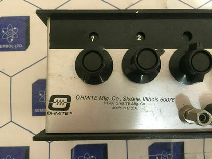 Ohmite Deca-Ranger Decade Ranger .1% Precision Resistance Box