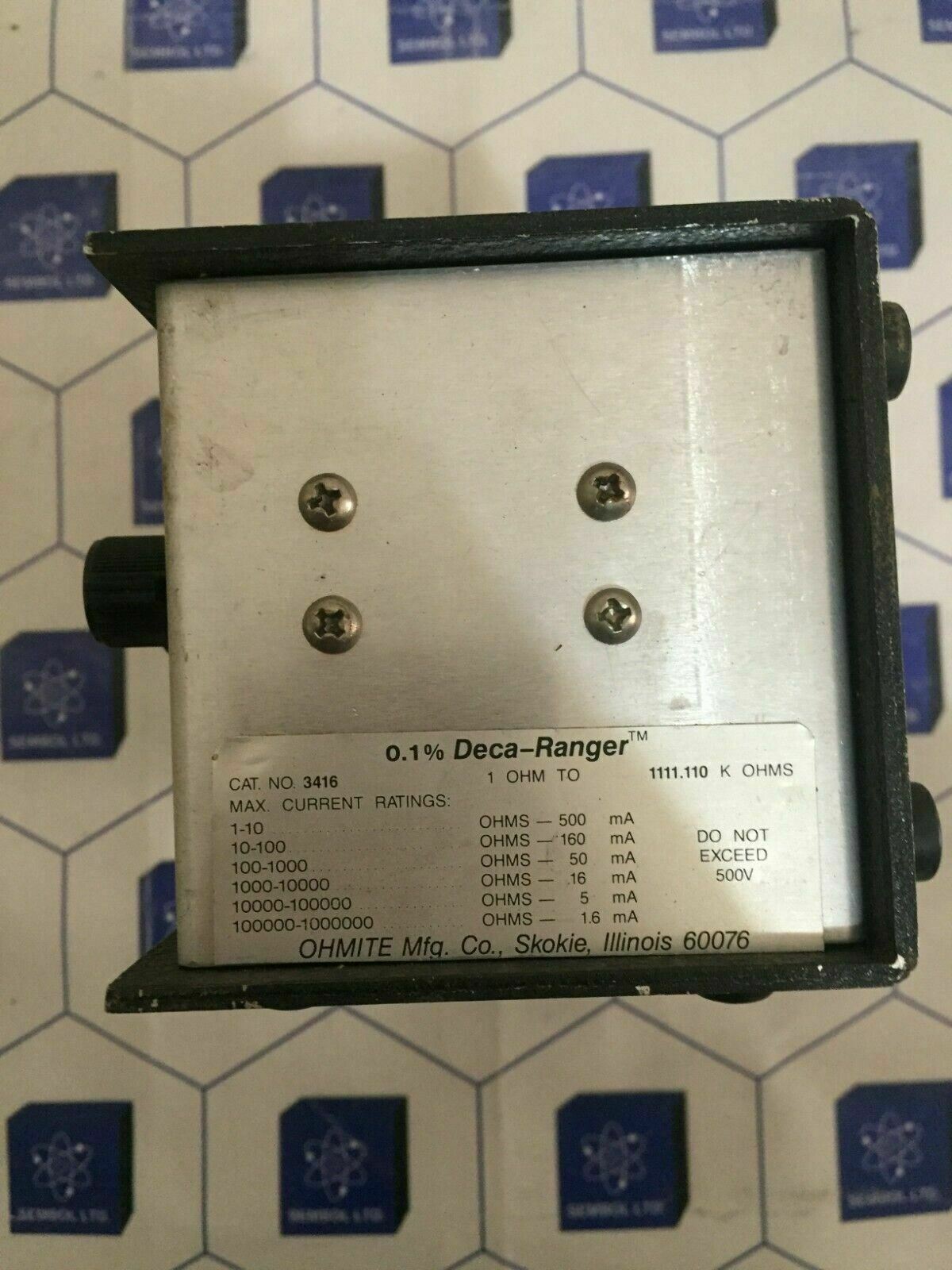 Ohmite Deca-Ranger Decade Ranger .1% Precision Resistance Box