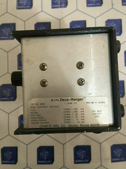 Ohmite Deca-Ranger Decade Ranger .1% Precision Resistance Box