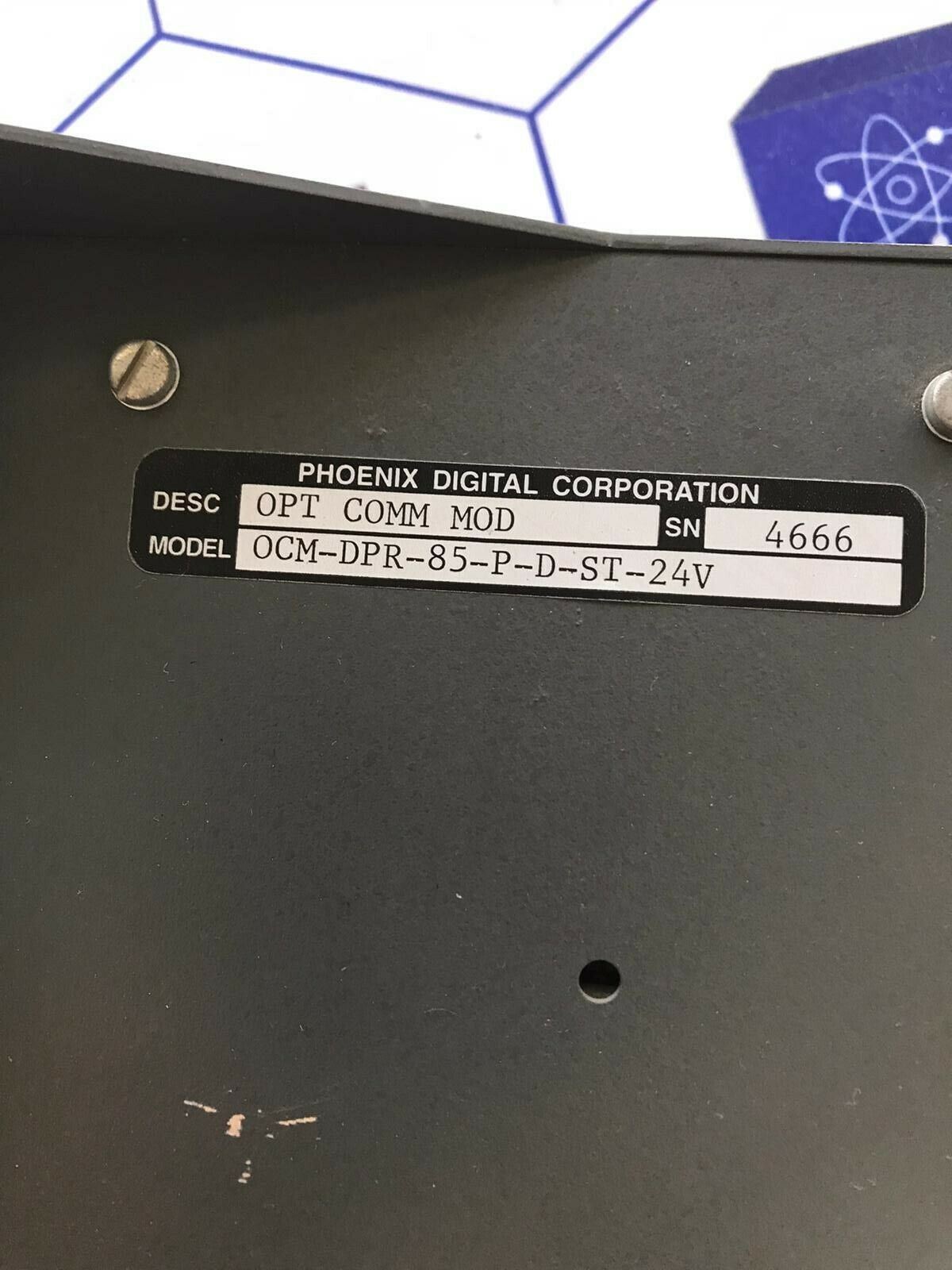 Phoenix Digital Corporation OPT COMM MOD OCM-DPR-85-P-D-ST-24V
