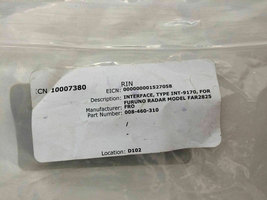 FURUNO RADAR Model FAR2825 - INTERFACE TYPE INT-9170