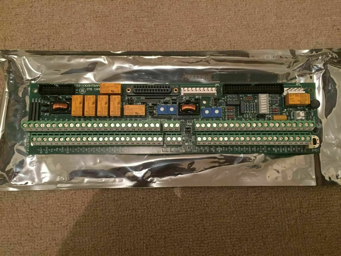 GE 3TB CARD GENERAL ELECTRIC 531X305NTBANG1 / F31X305NTBA TERMINAL DRIVE BOARD