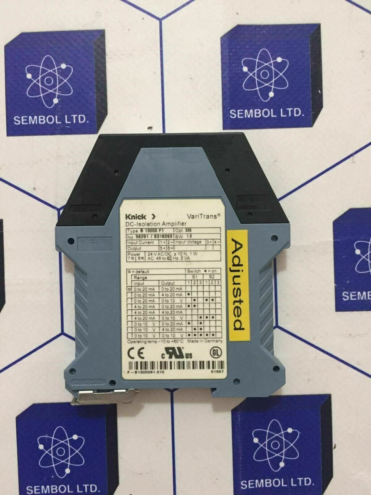 Lot of 5 pieces Knick VariTrans DC-isolation Amplifier B 13000 F1