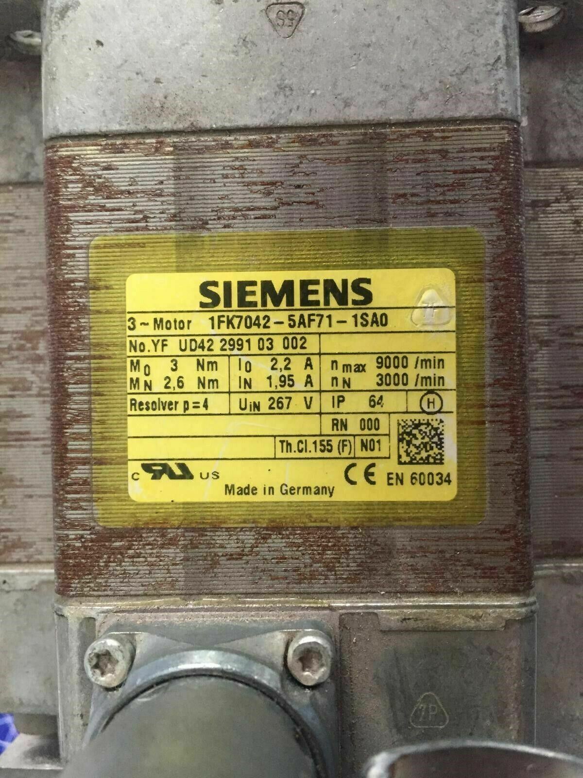 Siemens 1FK7042-5AF1-1SA0 Servo Motor