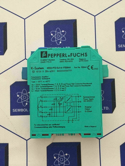 PEPPERL FUCHS 112844 K-SYSTEM KFD2-PT2-Ex1-6-Y  KFD2PT2Ex16Y112844
