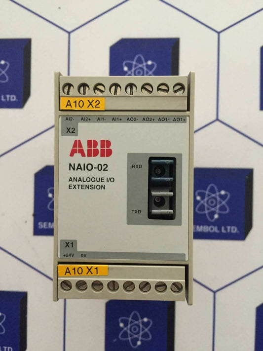 ABB NAIO-02 ANALOG I/O EXTENSİON MODULE  Abb naio-02 analog io extension