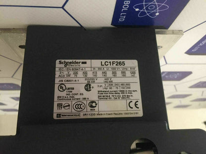 Schneider TELEMECANIQUE LC1F265 Contactor Starter Lc1 F265