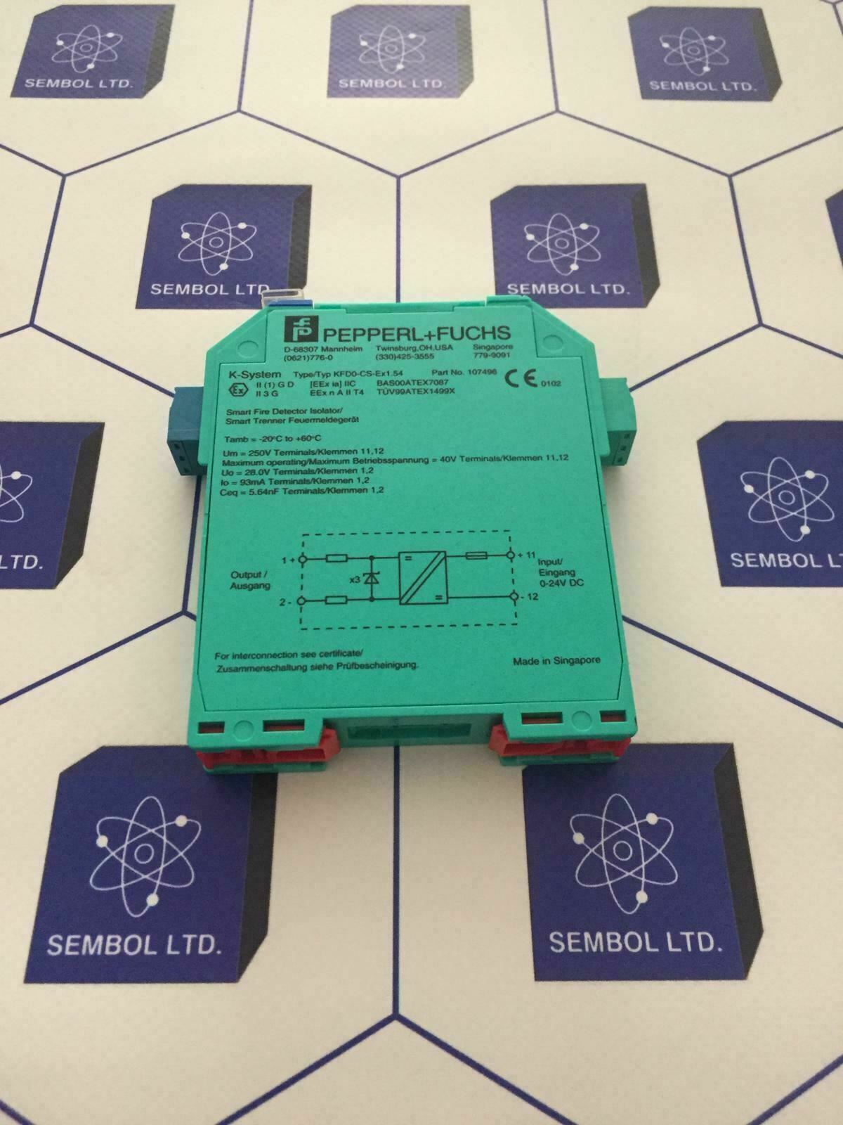 Lot of 10 PEPPERL+FUCHS Smart Fire Detector Isolator / Repeater KFD0-CS-Ex1.54