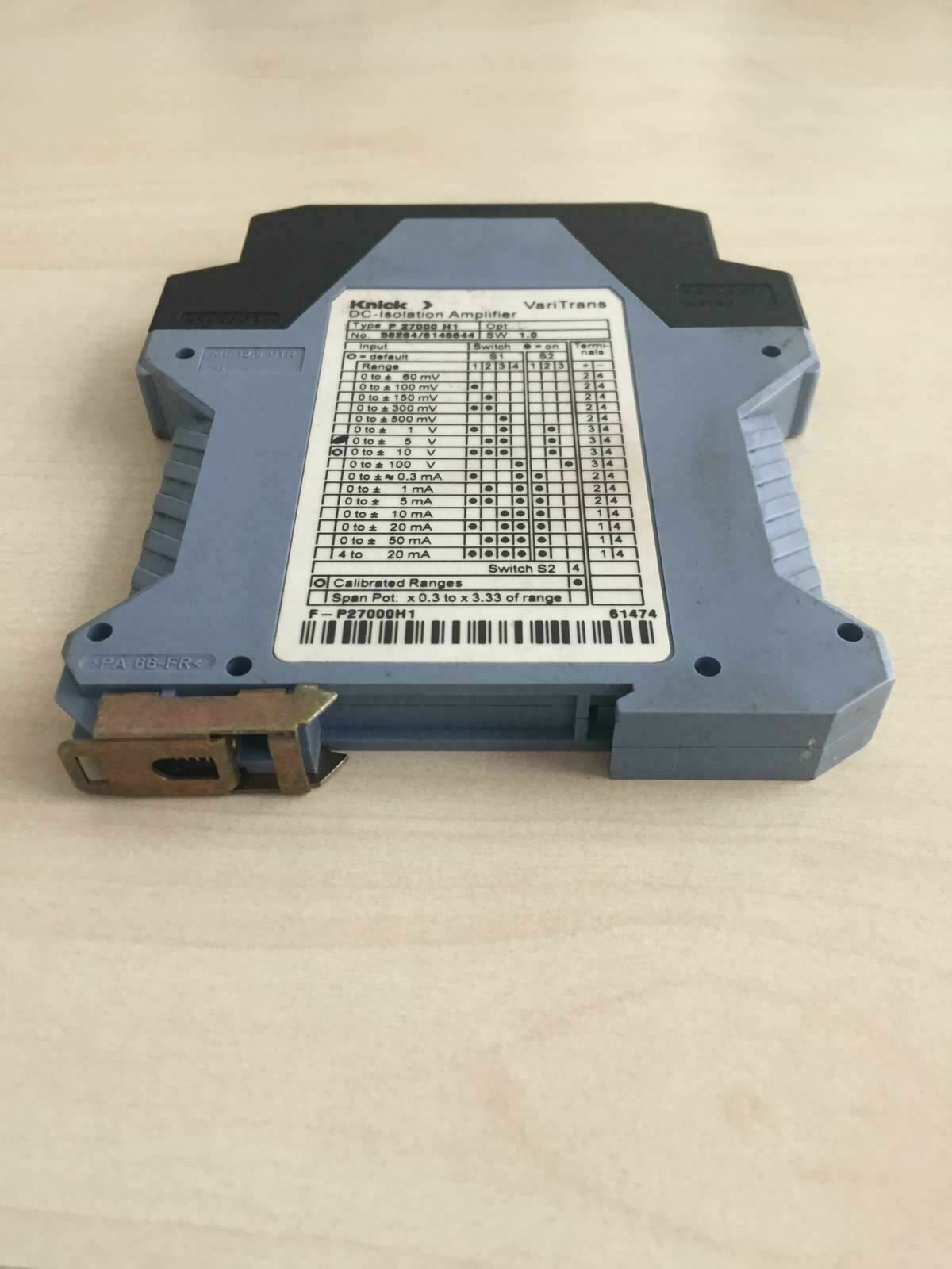 Knick VariTrans DC Isolation Amplifier P 27000 H1