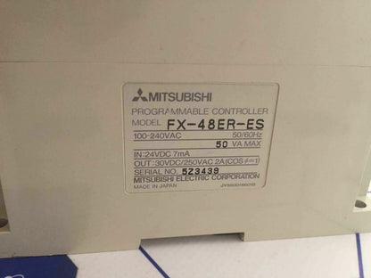 MITSUBISHI MELSEC FX-48ER-ES fx-48er-es PROGRAMMABLE CONTROLLER