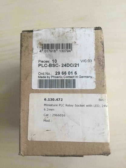 Lot Of 10 Pcs Phoenix Contact Plc-bsc-24dc/21 Terminal Block